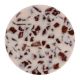 Baby Pink Terrazzo Marble Round Cabinet Knobs